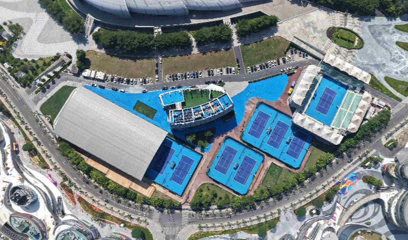 南沙國際網球中心煥新升級 廣網即將在此開賽