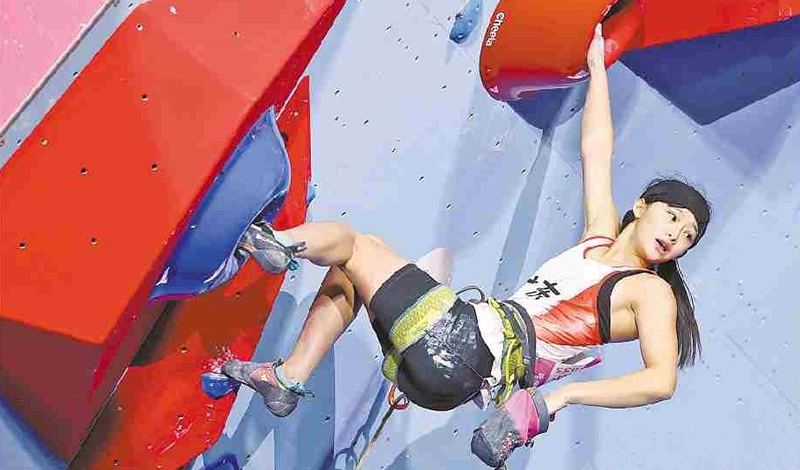 十五運會攀巖難度賽完賽 廣東隊獲一金兩銅